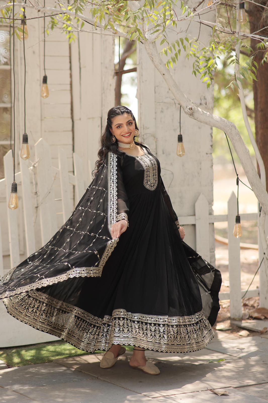 Blooming Rich Embroidered Anarkali Gown